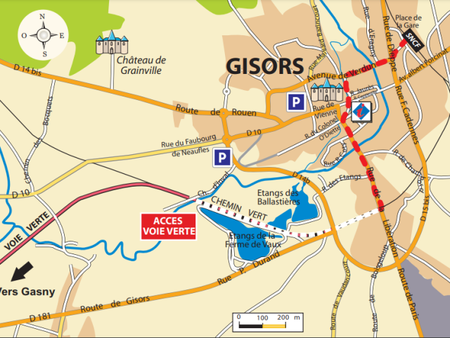 Plan D Acces Voie Verte Gisors Gasny De Gisors