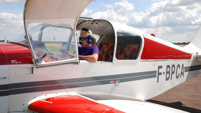 F Bpca With Pilot Jp Romero Aero Club Du Vexin