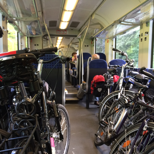 Train Trip With A Canva Pro Bike